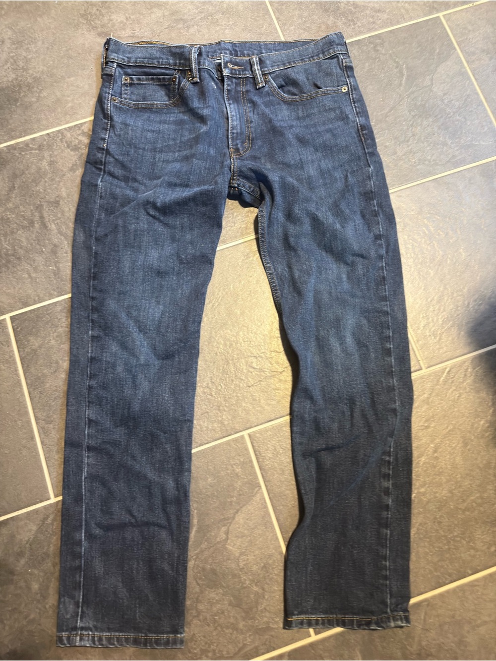 Levi's Men's Straight Jeans in Dark Blue Denim W34 L32